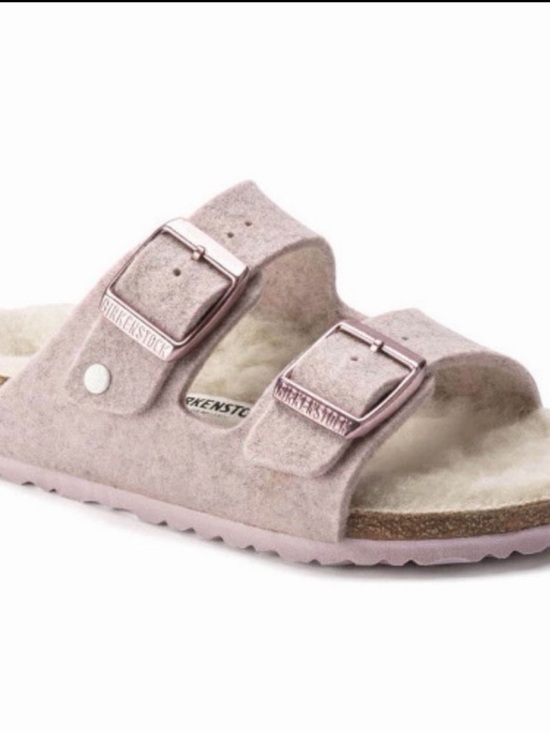 Birkenstock Other - Birkenstock Kids Arizona Pink Felt Wool Double-Strap Sandal